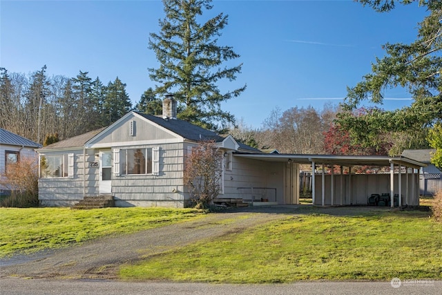 735 Harbor St, Friday Harbor, WA 98250 - single story home featuring a front yard and a carport