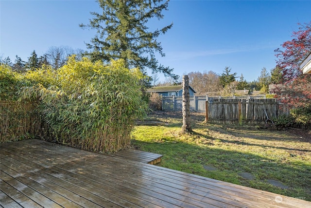 735 Harbor St, Friday Harbor, WA 98250 - wooden deck with a lawn