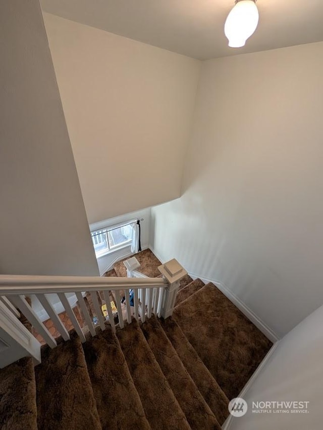 view of stairway