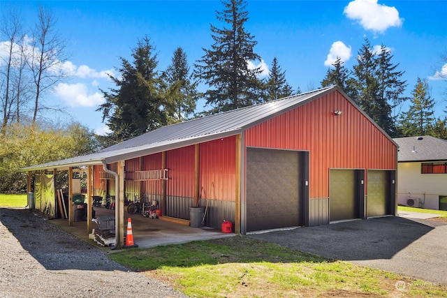 view of horse barn