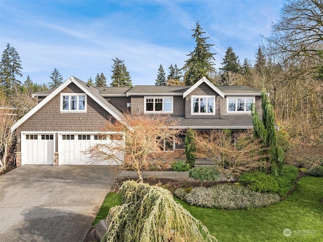 craftsman-style house with a garage