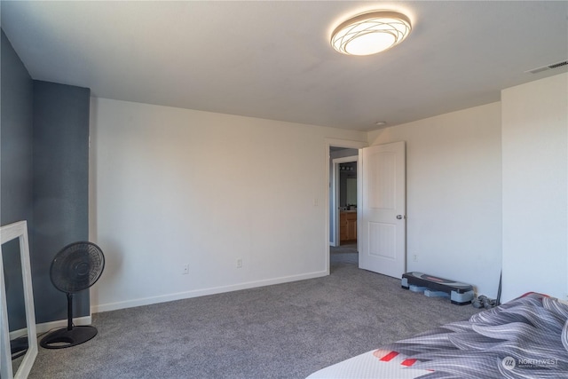 bedroom with carpet floors