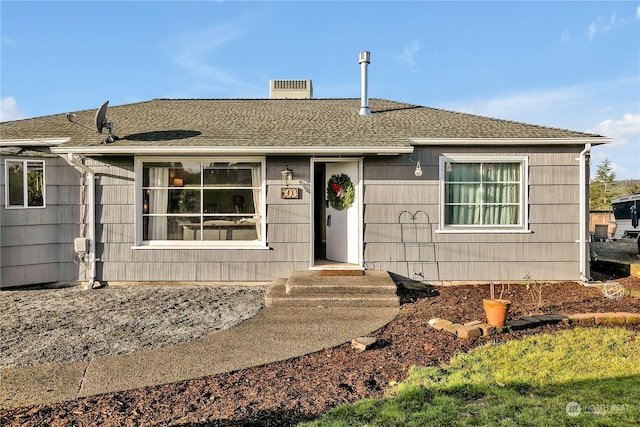 view of ranch-style home