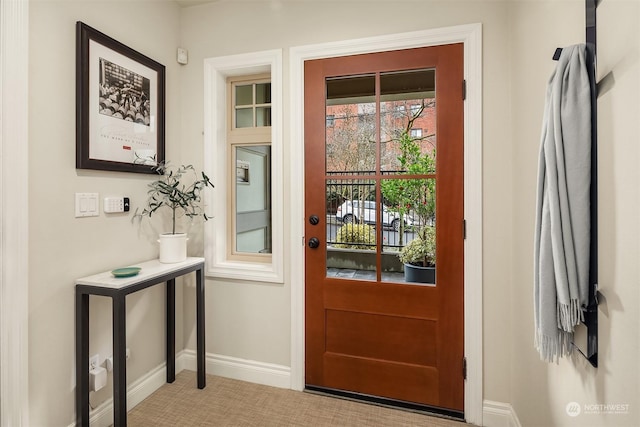 view of doorway to outside