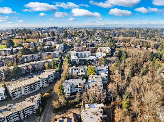 aerial view with a view of city