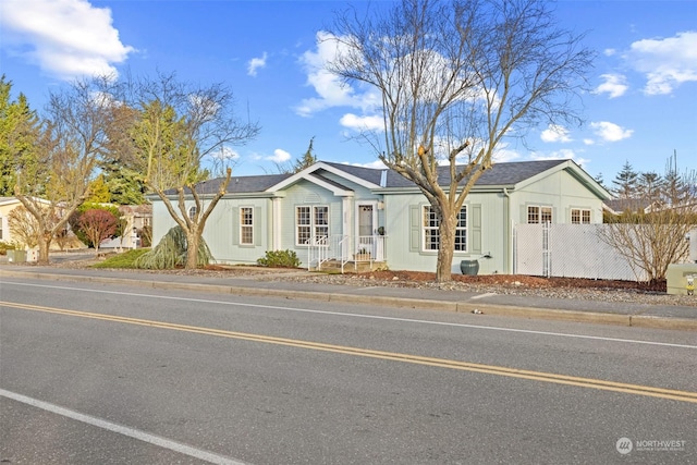 view of ranch-style home