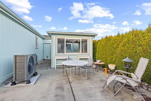 view of patio featuring ac unit