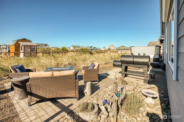 view of patio / terrace with outdoor lounge area