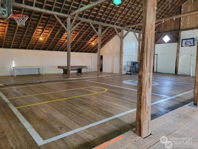 view of basketball court