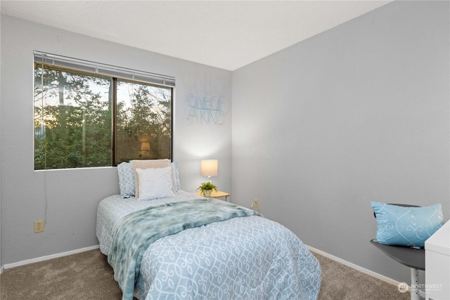 bedroom featuring carpet floors