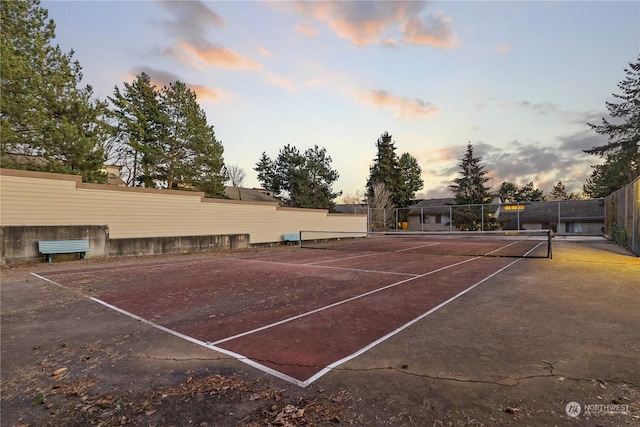 view of tennis court