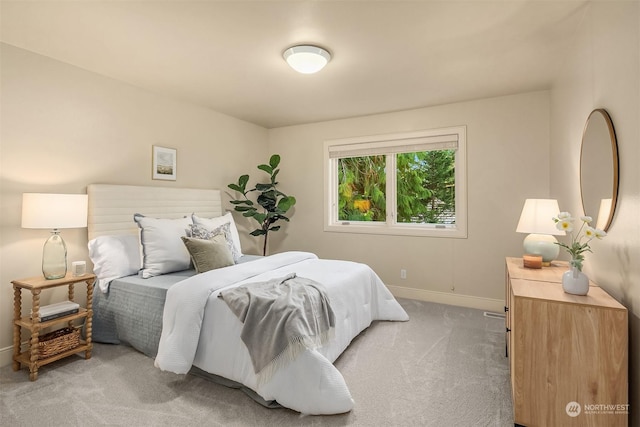 bedroom featuring carpet flooring