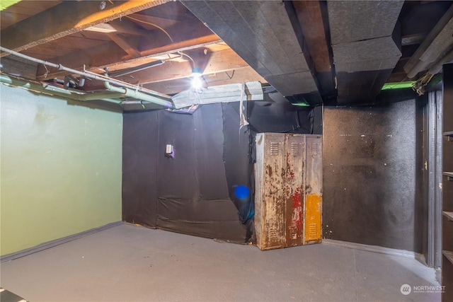 view of basement