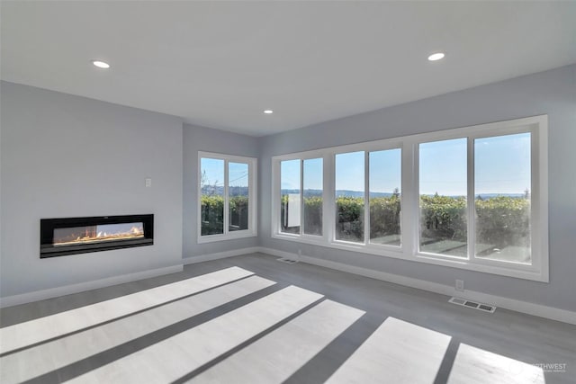 view of unfurnished living room