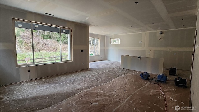 view of unfurnished living room