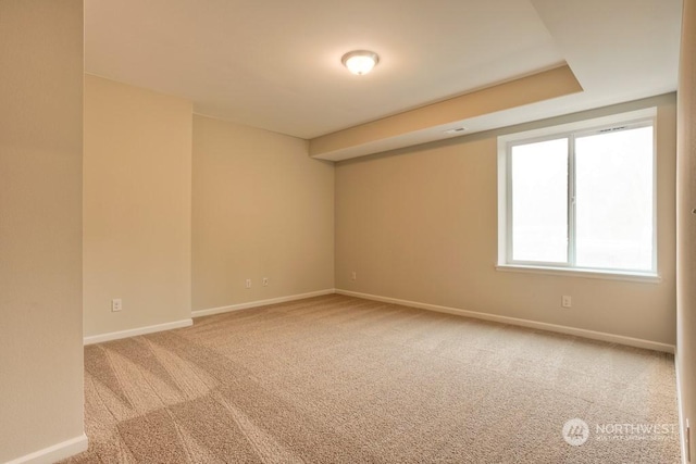 view of carpeted empty room