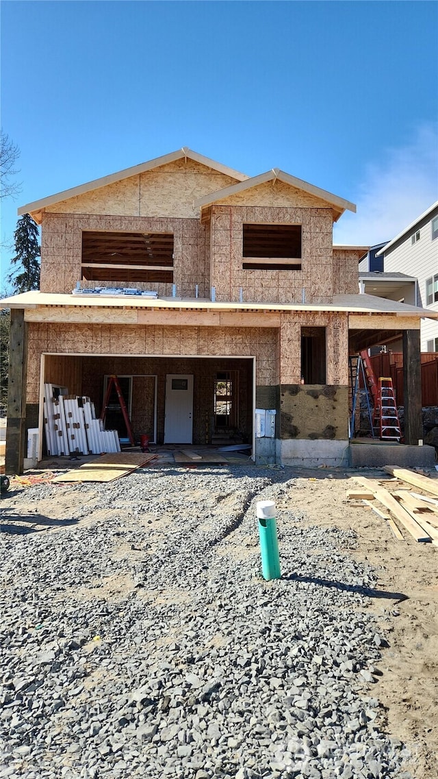 view of property in mid-construction