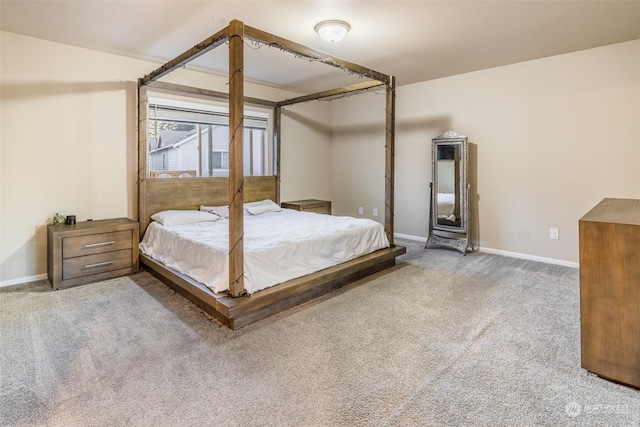 bedroom with carpet flooring