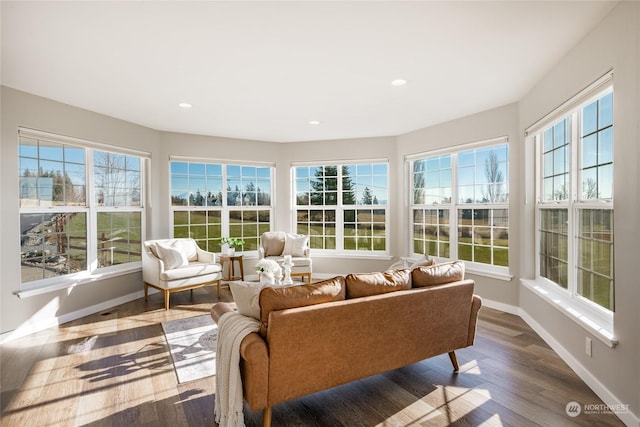 view of sunroom / solarium