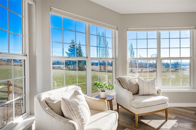 view of sunroom