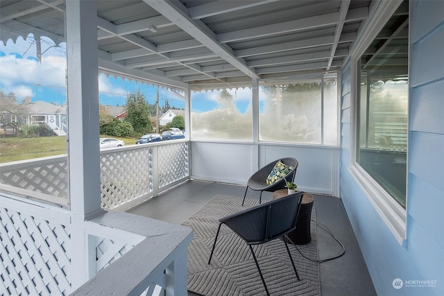 view of sunroom / solarium