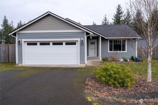 ranch-style house with a garage