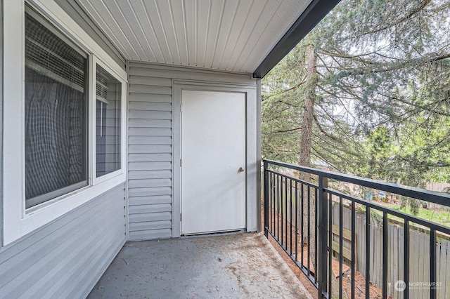 view of balcony