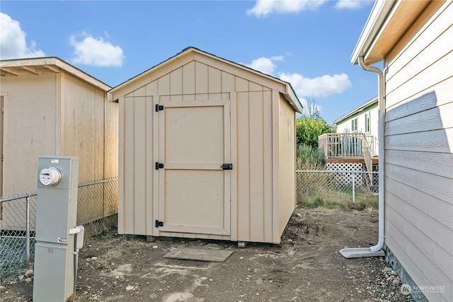 view of outdoor structure