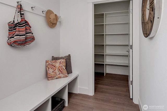 17018 106th Ave SE Unit 11, Renton, WA 98055 - mudroom with wood finished floors and baseboards