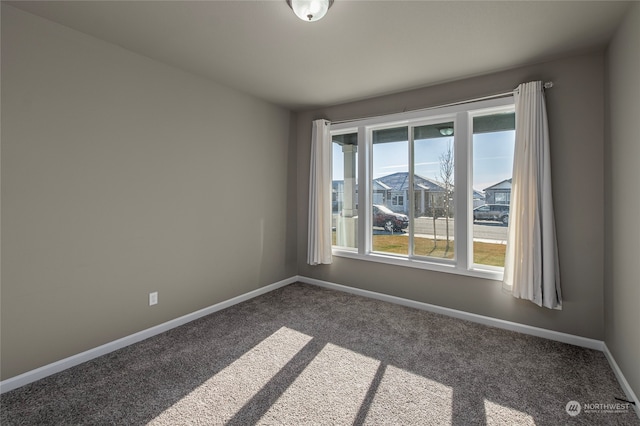 view of carpeted empty room