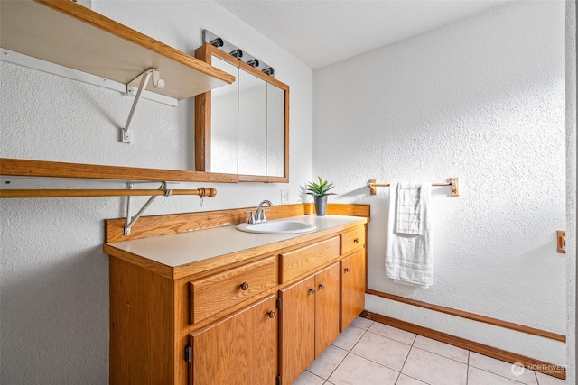 22214 Zenker Valley Rd SW, Centralia, WA 98531 - bathroom featuring tile patterned floors and vanity