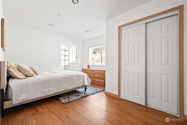 22214 Zenker Valley Rd SW, Centralia, WA 98531 - bedroom featuring a closet and hardwood / wood-style floors