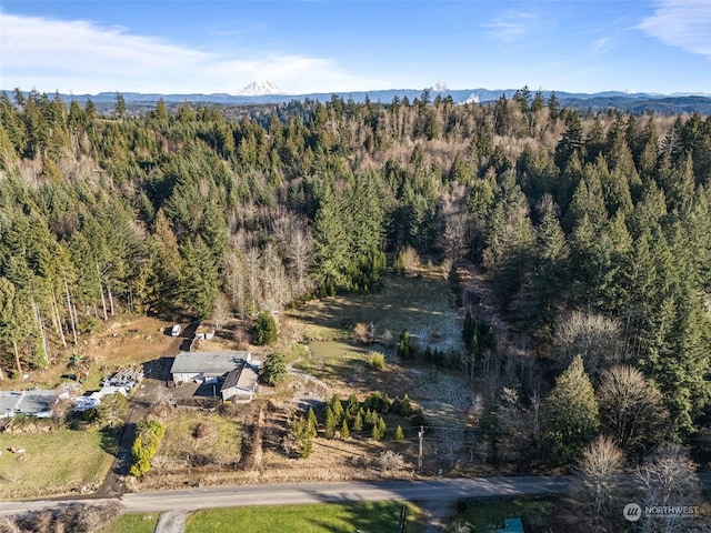 22214 Zenker Valley Rd SW, Centralia, WA 98531 - drone / aerial view with a mountain view