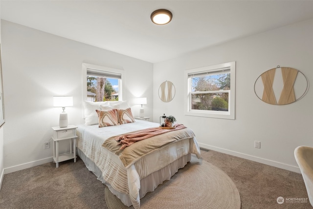 bedroom featuring carpet flooring