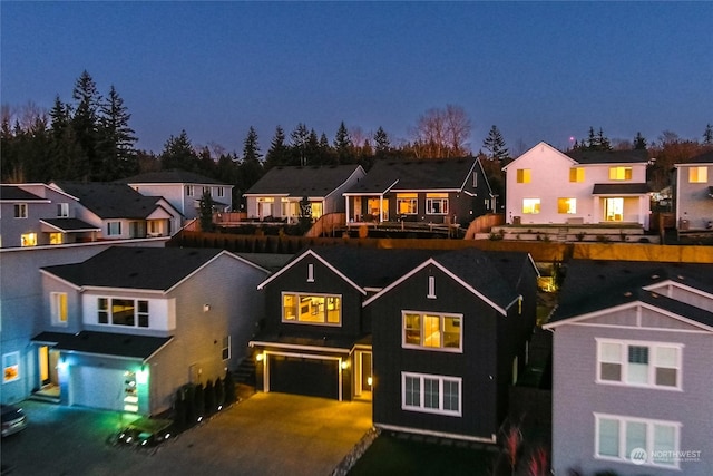 view of front of house featuring a garage