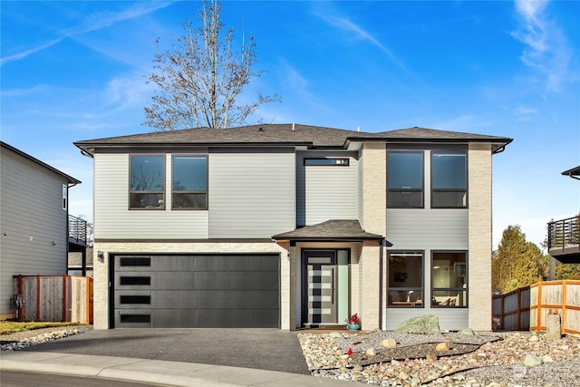 view of front of house featuring a garage