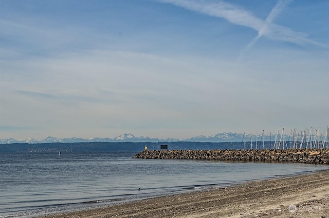 property view of water with a mountain view