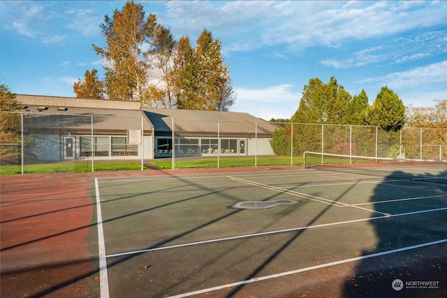 view of tennis court