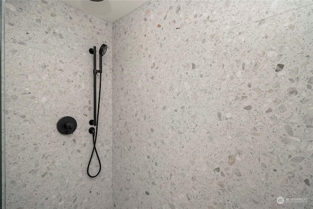 details featuring a tile shower