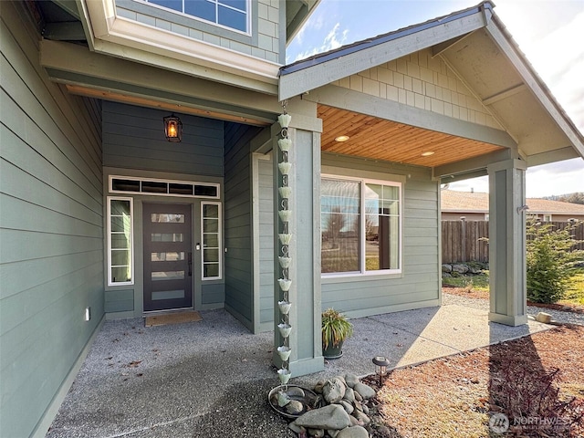 view of entrance to property