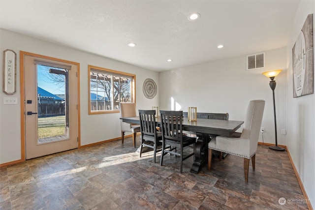 view of dining area