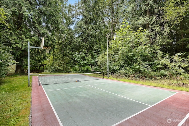 view of tennis court