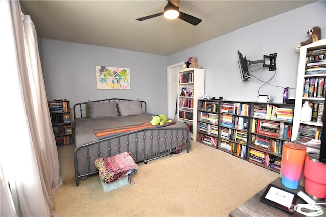 bedroom with carpet