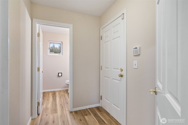 interior space featuring light hardwood / wood-style flooring