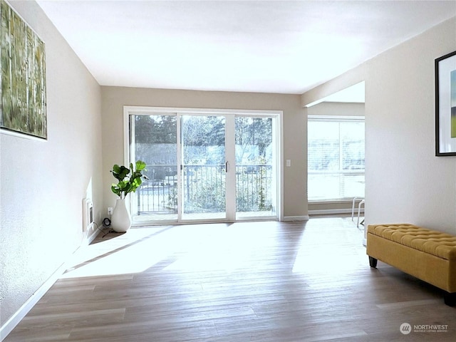 interior space featuring hardwood / wood-style floors