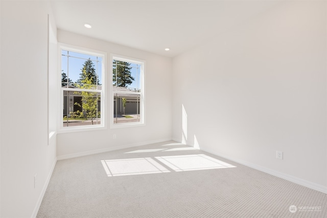 view of carpeted empty room