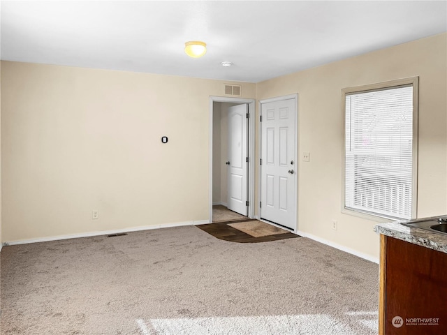 view of carpeted empty room