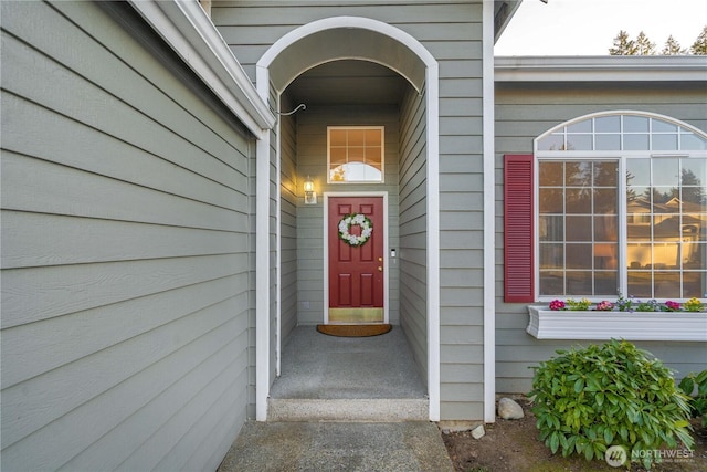 view of entrance to property