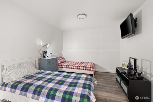 bedroom featuring hardwood / wood-style flooring