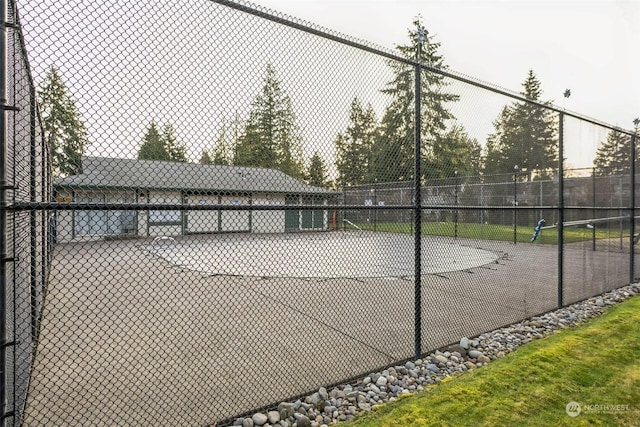 view of tennis court